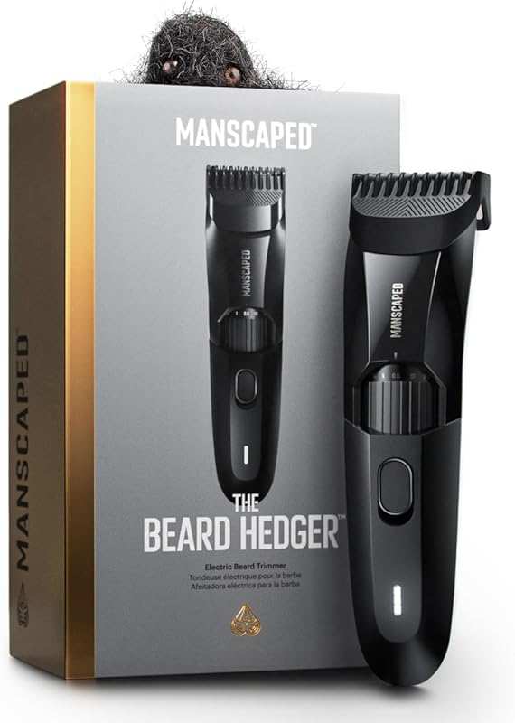 MANSCAPED Beard Hedger Premium Trimmer: 20 Length, Stainless Steel T-B