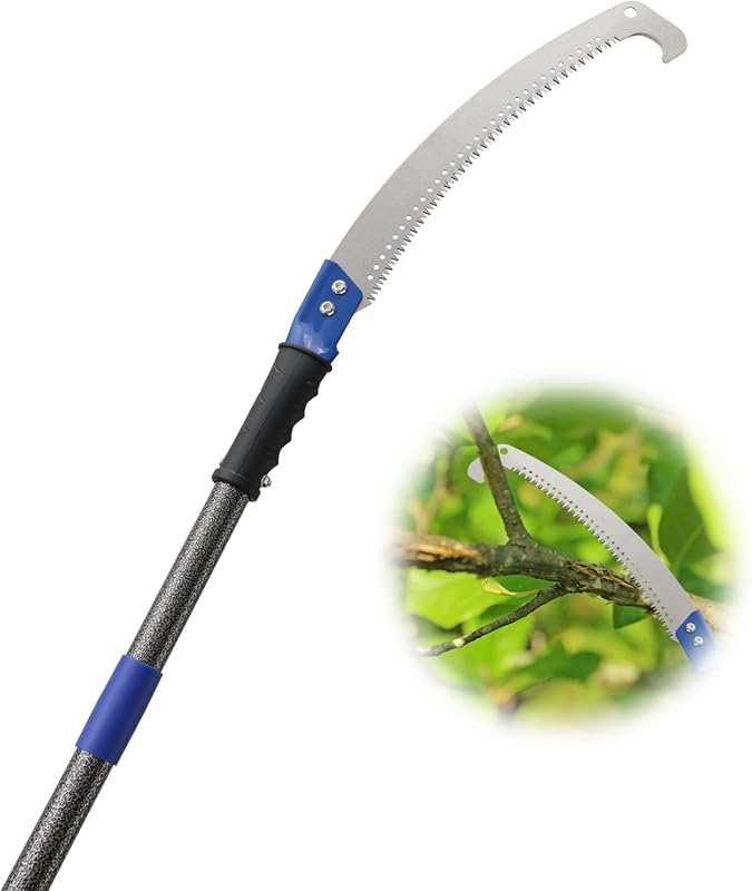 10 FT Long Extension Pole Saw for Tree Trimming: Lightweight Stainless