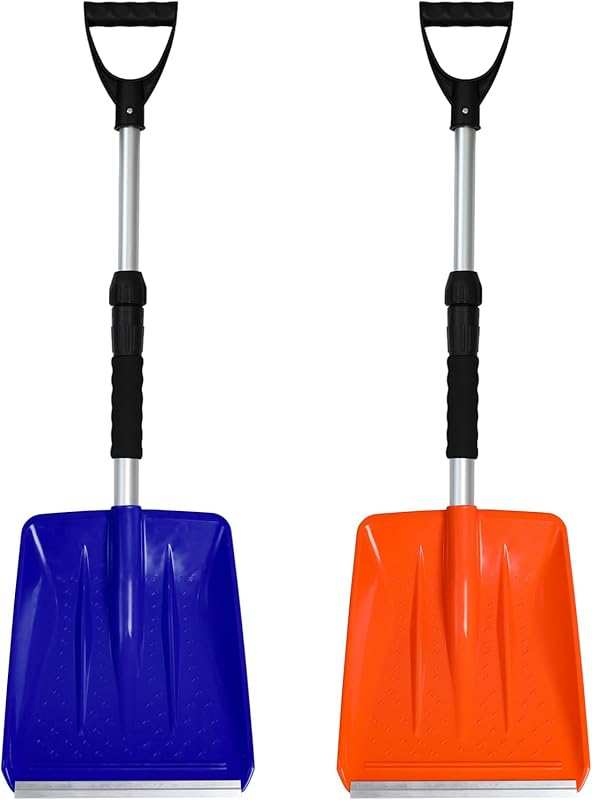 Kids Snow Shovel with D-Grip Handle, Aluminum Blade, Toddler Snow Shov