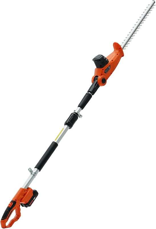 VEVOR 20V Cordless Pole Hedge Trimmer, 18