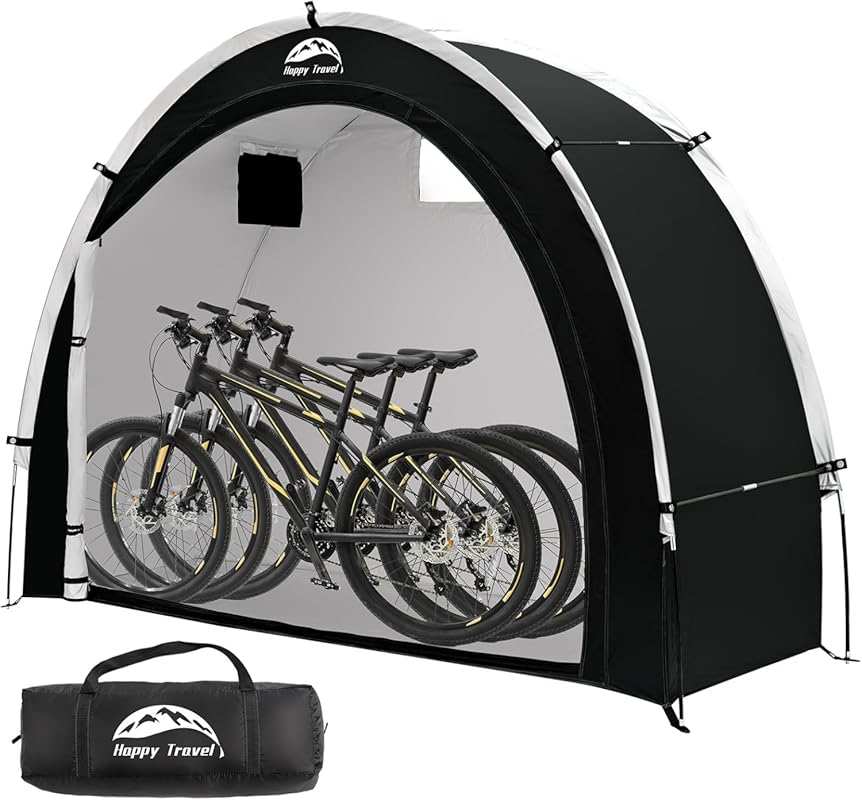 HAPPY TRAVEL 210D Oxford Bike Storage Shed Tent: Waterproof Outdoor Sh