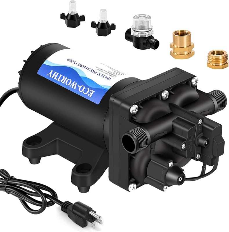 ECO-WORTHY 110V AC 5.5GPM 70PSI High Pressure Diaphragm Water Pump wit
