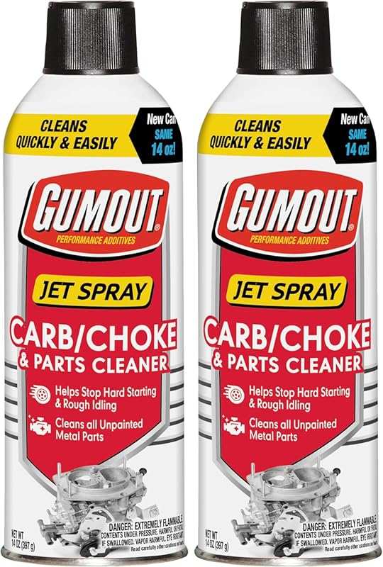 Gumout Carburetor Cleaner Spray Twin Pack: Cleans Carb/Choke, Valves, 
