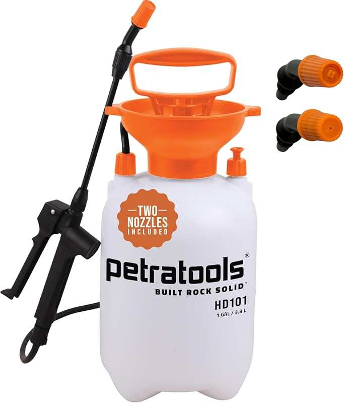 Petratools 1 Gallon HD101 Garden Sprayer for Weeds and Lawn Care