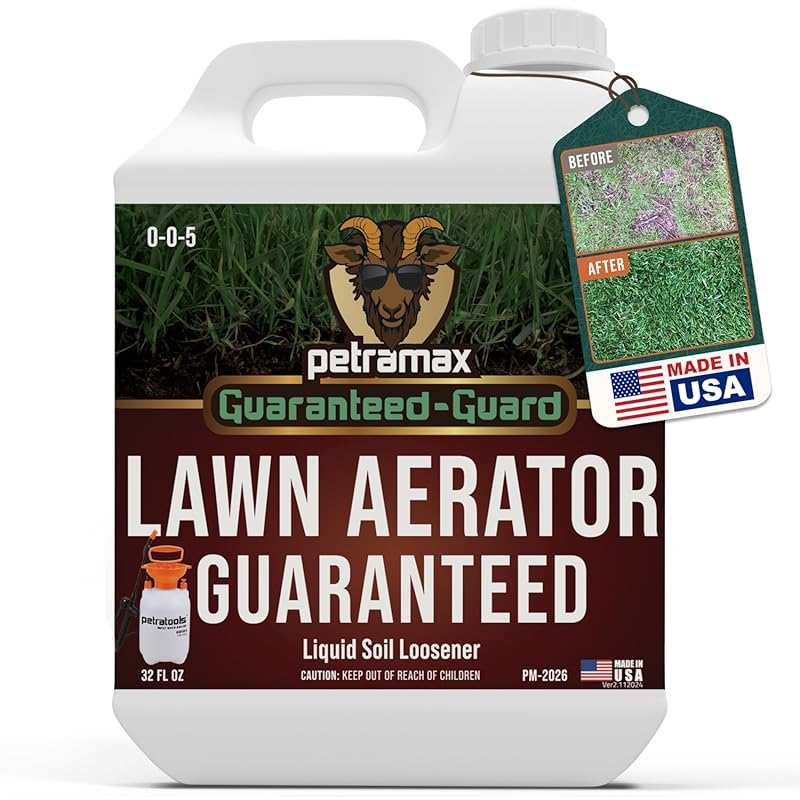 PETRAMAX Liquid Lawn Aerator 32 Oz - Grass Aerator and Soil Conditione