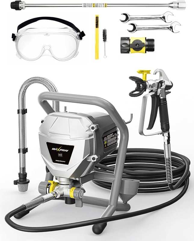 MaXpray M1 Airless Paint Sprayer for DIY Home Interior & Exterior Proj