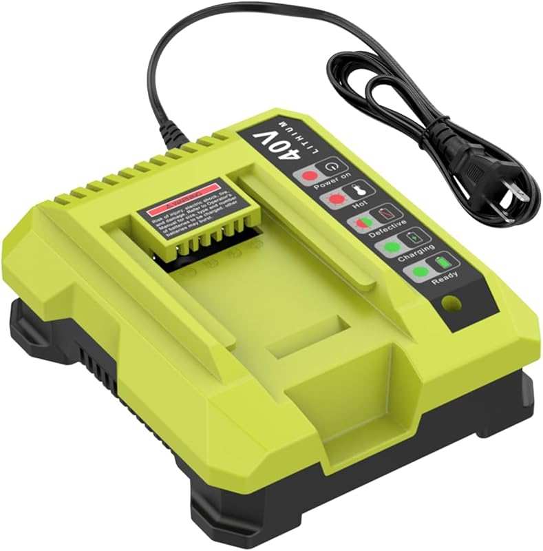 Powilling OP401 Fast Charger Replacement for Ryobi 40V Battery Charger