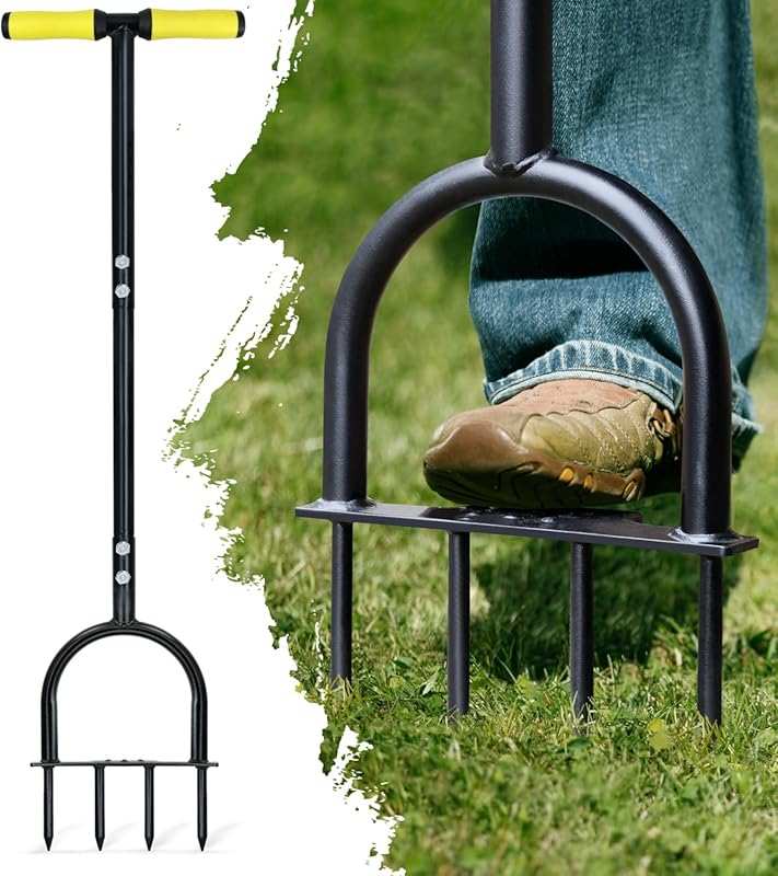 Colwelt Lawn Aerator Tool: Heavy Duty Grass Spike Aerator for Compacte