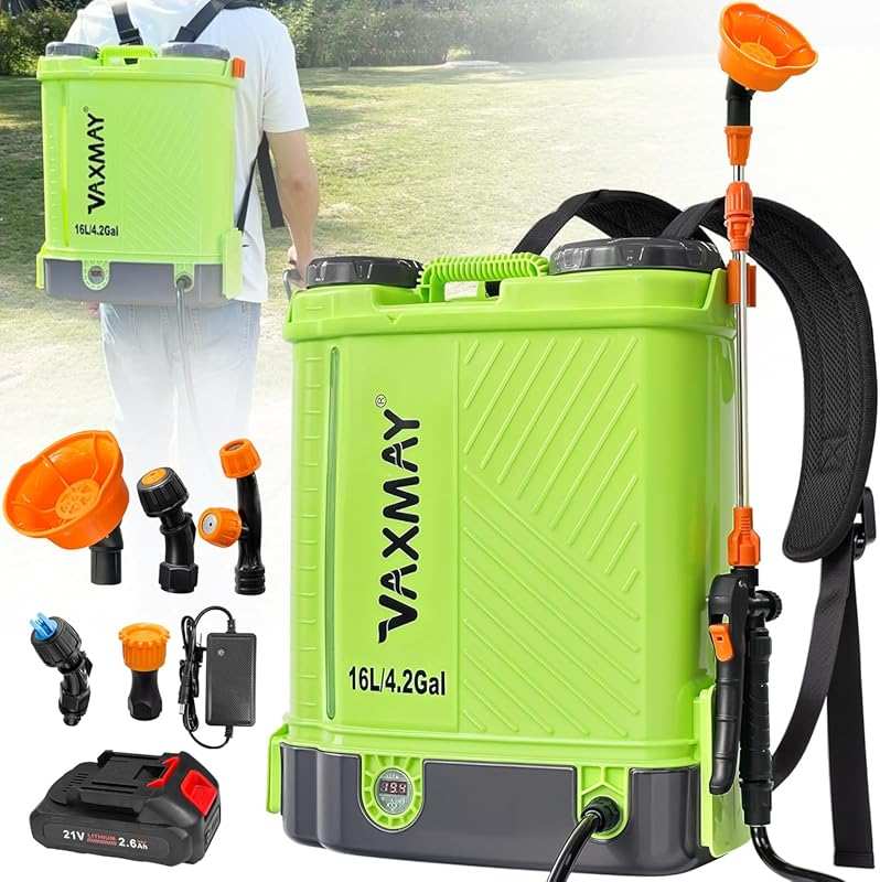 VAXMAY 4 Gallon Battery Backpack Sprayer Compatible with Makita Batter