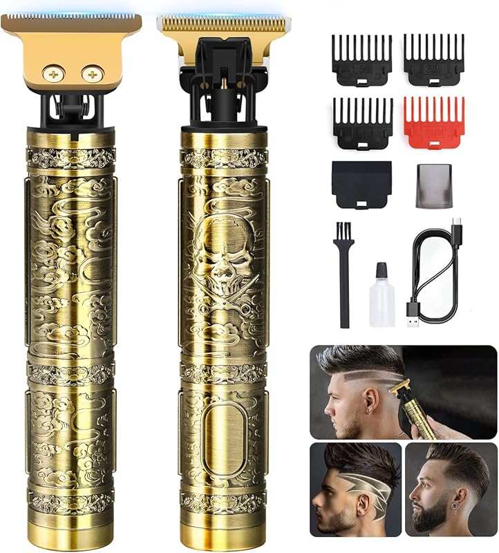 YOGINGO Professional Hair Trimmer for Men: Cordless Metal Body Beard T
