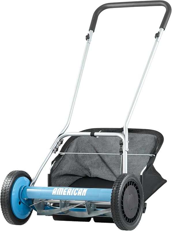 American Lawn Mower Company 20-Inch 5-Blade Reel Mower with Grass Catc