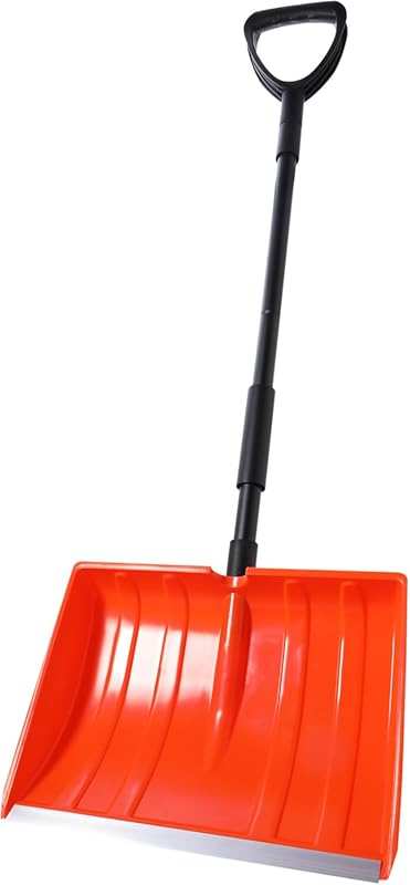 Yocada Snow Shovel for Driveway Home Garage Snow Removal Aluminum Stri