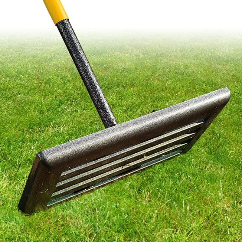 Professional 17x10 Inch Lawn Leveling Rake with 60