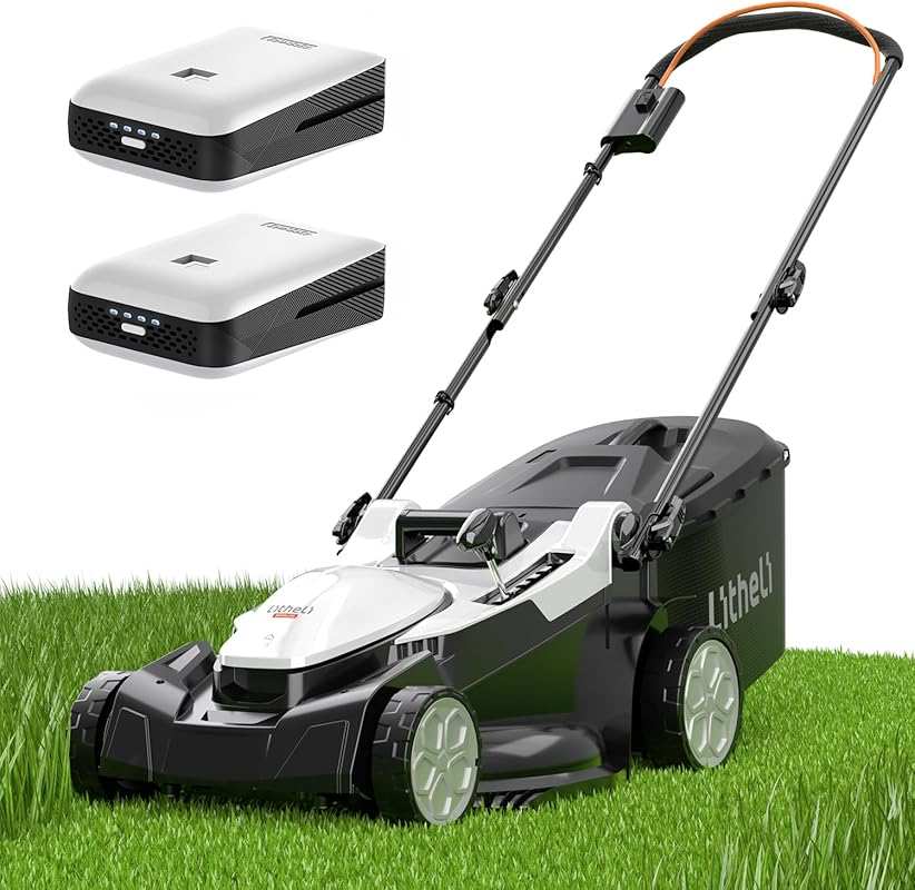 Litheli 40V Cordless Electric Lawn Mower, Brushless 16