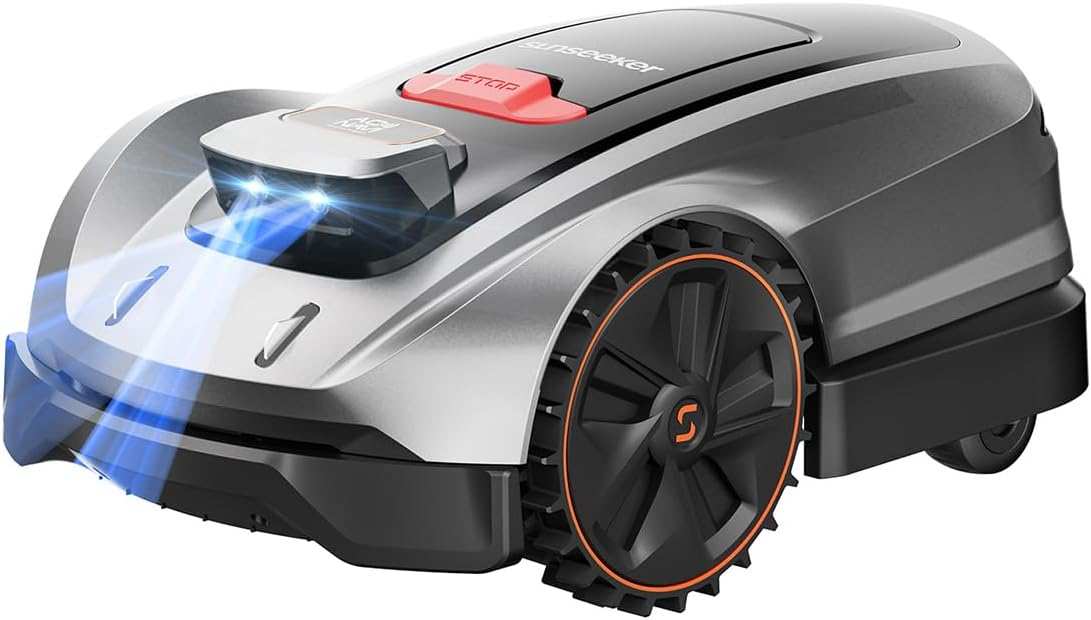 Sunseeker X3 Plus Robot Lawn Mower: No Wire, 0.3 Acre, Smart APP Contr