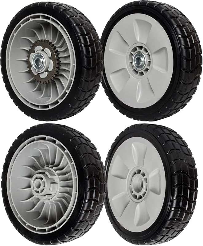 4-Pack Lawn Mower Wheels: 2 Rear 42710-VE2-M02ZE & 2 Front 44710-VL0-L