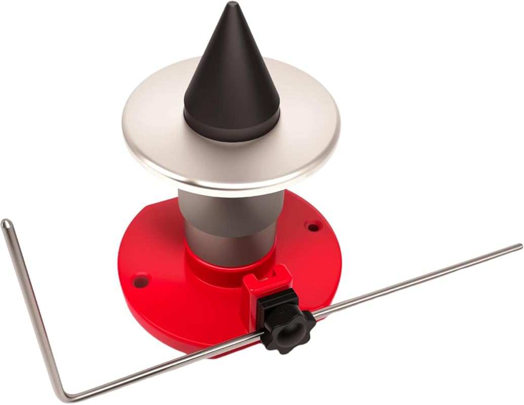 Magnetic Wall Mount Lawn Mower Blade Balancer Red, Improved Version fo