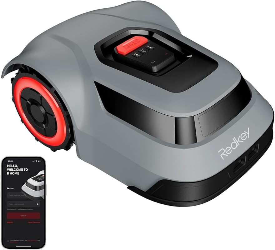 Redkey MGC1000 Robot Lawn Mower for 0.12 Acre with Boundary Wires and