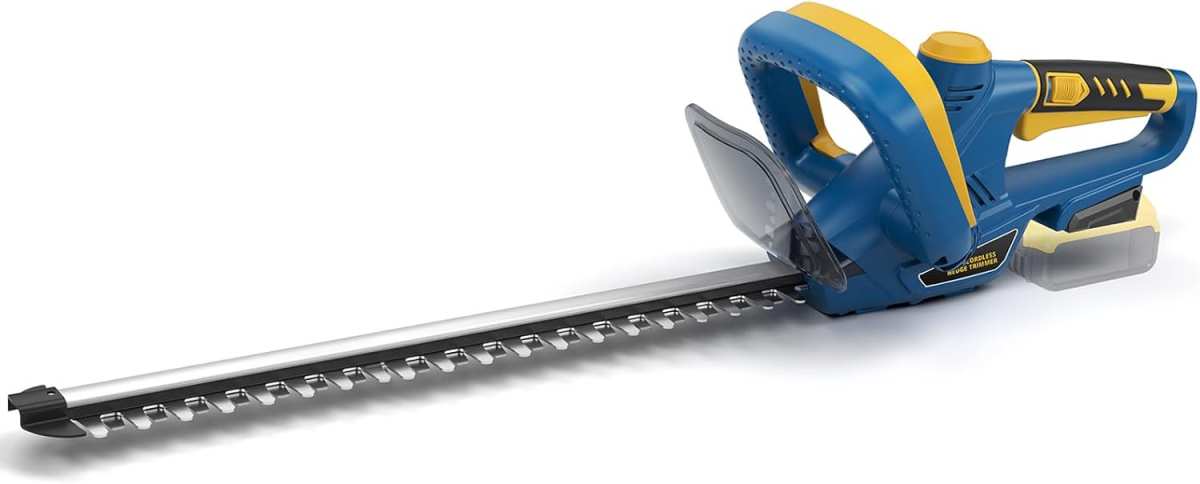 Cordless Hedge Trimmer for Dewalt 20V: 22'' Dual Blade, Rotating Handl