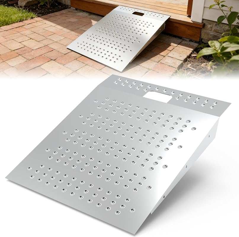 Heavy-Duty 1500LBS Anti-Slip Shed Ramp for Riding Mowers, ATVs, Tracto