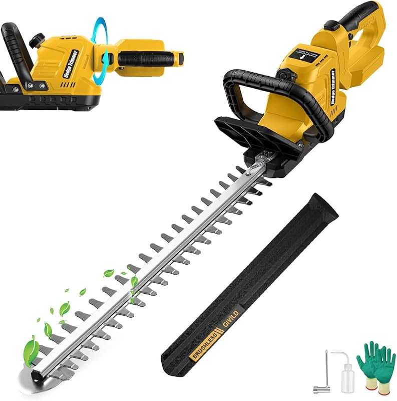 22-Inch Cordless Hedge Trimmer for DEWALT 20V MAX Battery, Brushless B