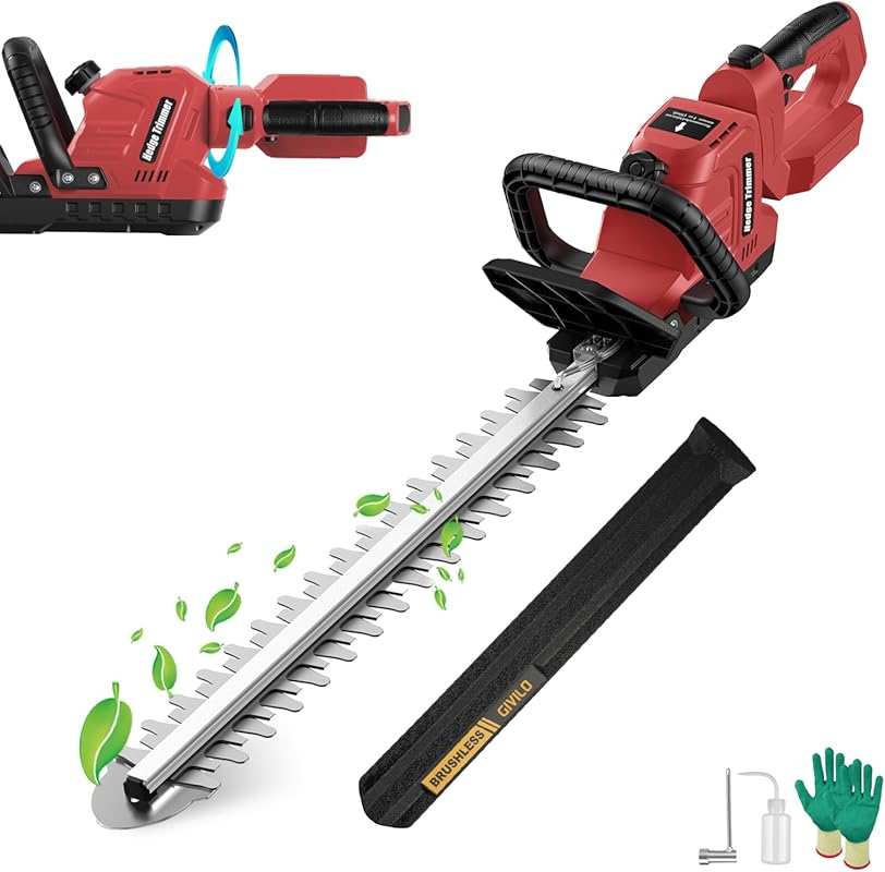 Cordless Electric Hedge Trimmer for Milwaukee M18: 20-inch brushless, 