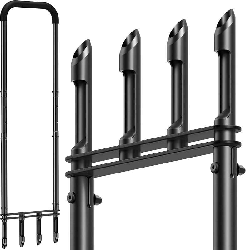Knee-Friendly Stainless Steel Manual Lawn Aerator Tool with 4 Hollow T