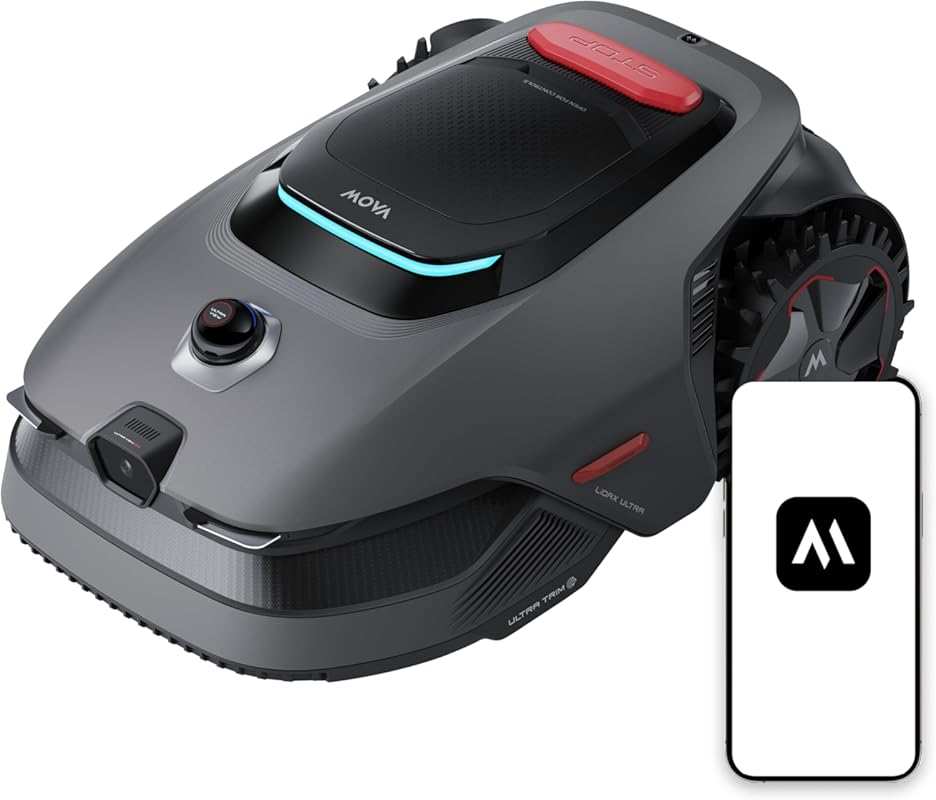 MOVA LiDAX Ultra 2000 Robot Lawn Mower 0.5 Acre, No Wire, LiDAR+AI Aut