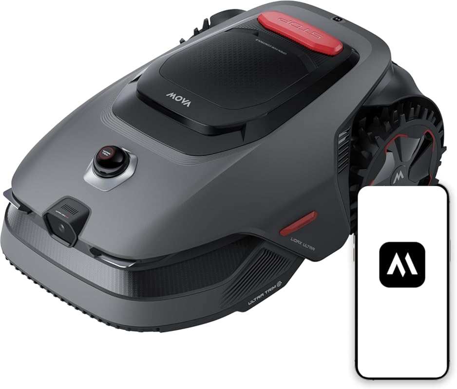 MOVA LiDAX Ultra 1000 Robot Lawn Mower: Wire-Free LiDAR AI Vision, RTK