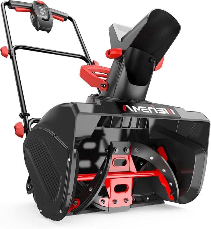 Lightweight 18-Inch 15-Amp Corded Electric Snow Blower, 30 FT Throw Di