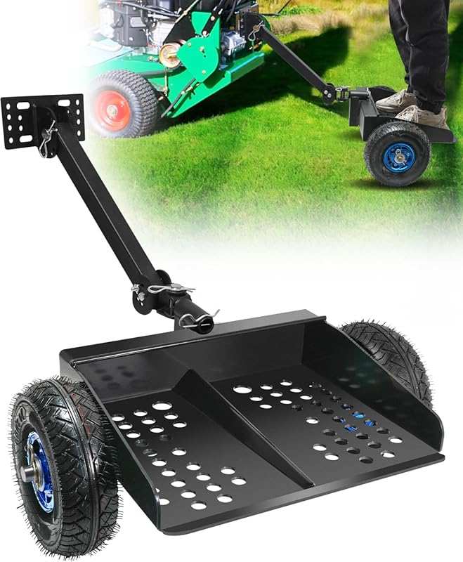Professional Walk Behind Mower Sulky with 10