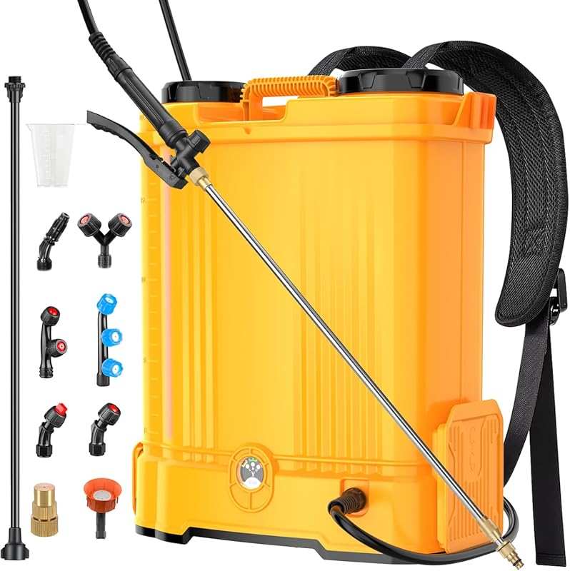 Dewalt 20v Max Battery Powered Backpack Sprayer: 5.3 Gal, 100 PSI Elec