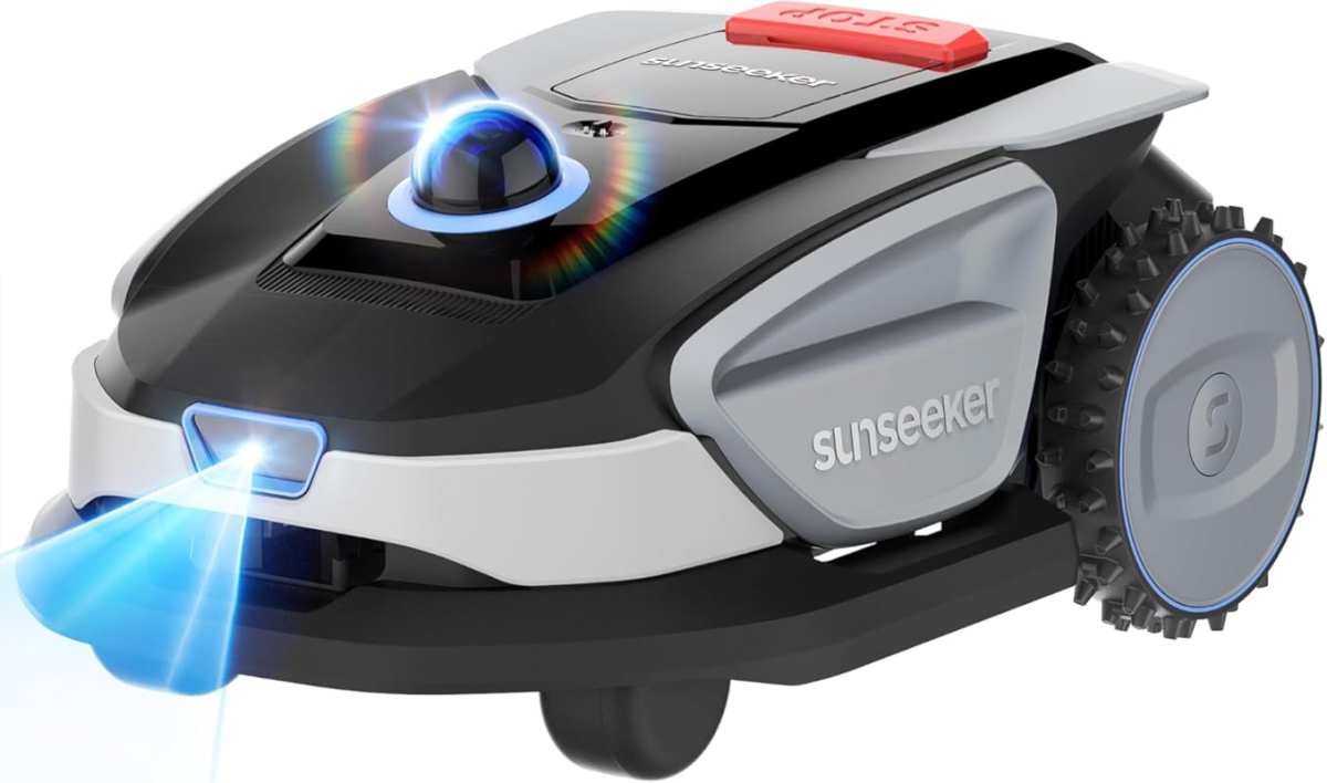 Sunseeker S4 LiDAR Robot Lawn Mower: Wire-Free, Vision AI 3D, Systemat