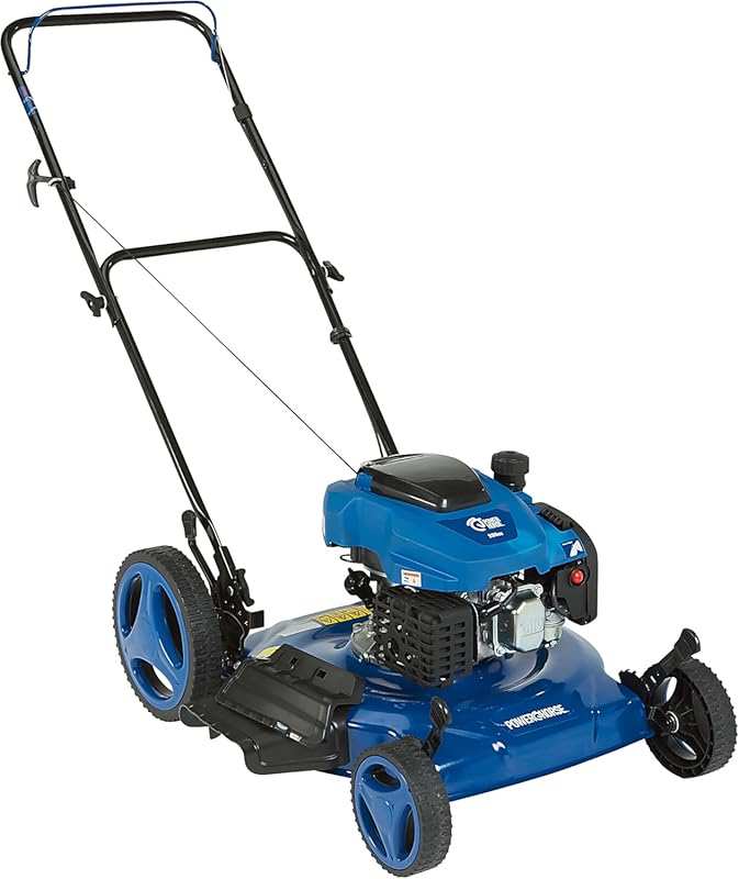 Powerhorse 21-Inch Gas Lawn Mower with 200cc Engine, 2-in-1 Functional