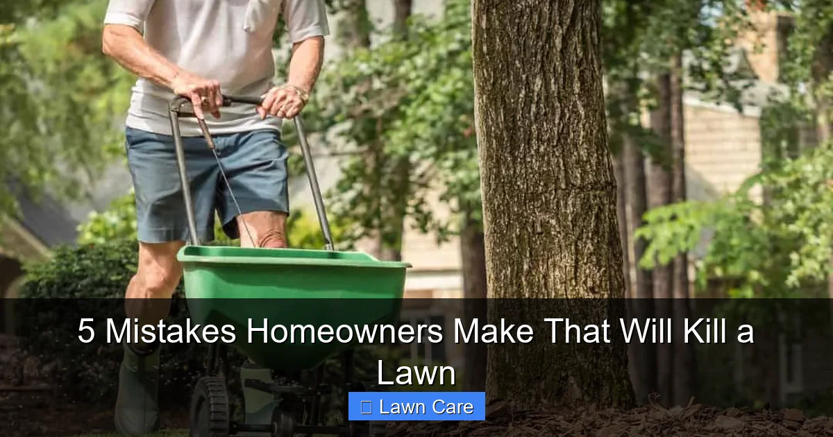 5 Mistakes Homeowners Make That Will Kill a Lawn