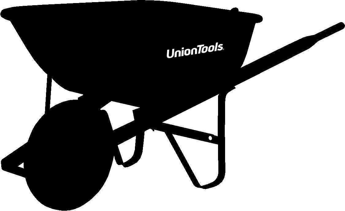 The Ames Companies, Inc S6U25 Union Tools Steel Wheelbarrow, 6-Cubic Foot