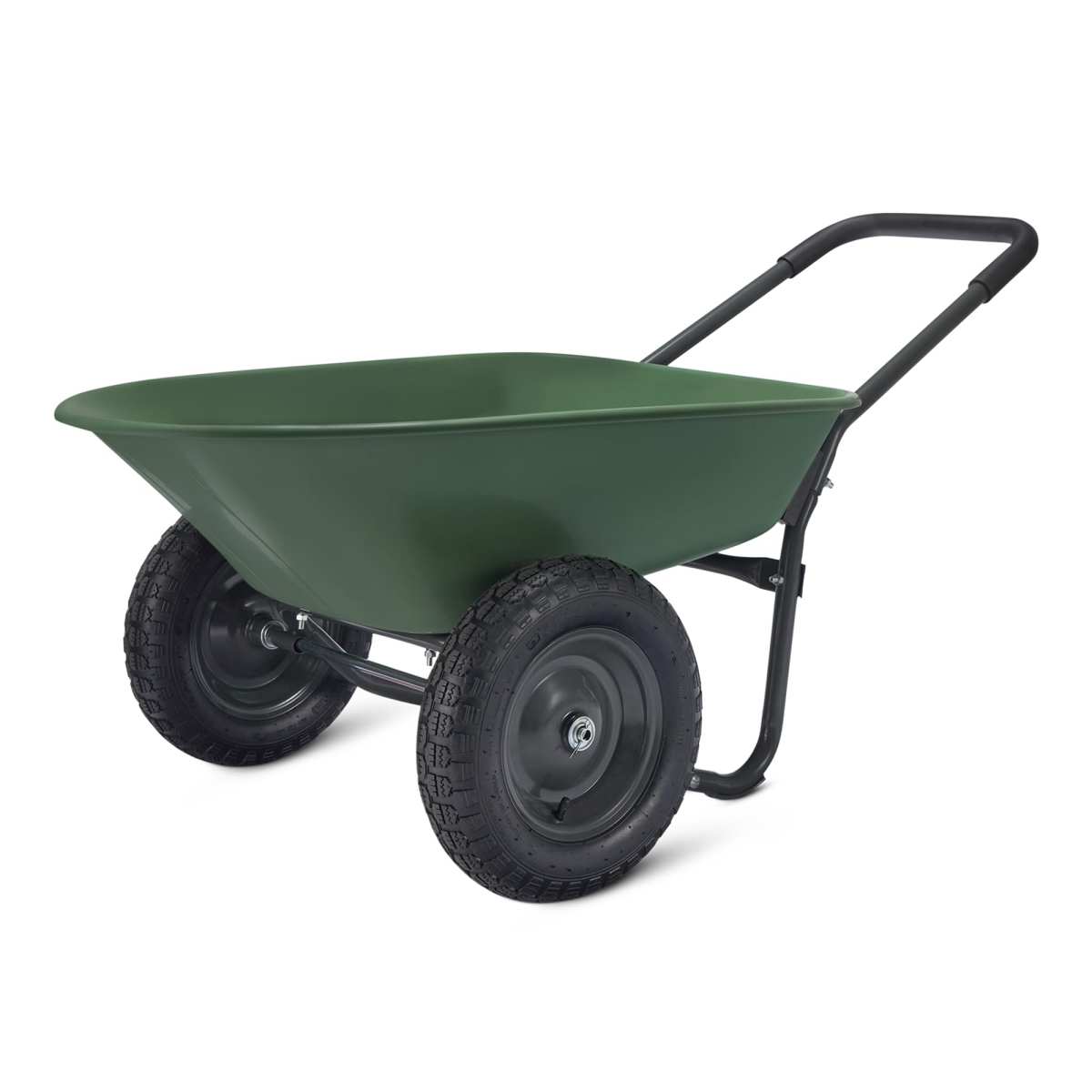 Amazon Basics Garden Wheelbarrow, Heavy Duty, 330 Pounds Capacity, 3.7 Cubic Fee