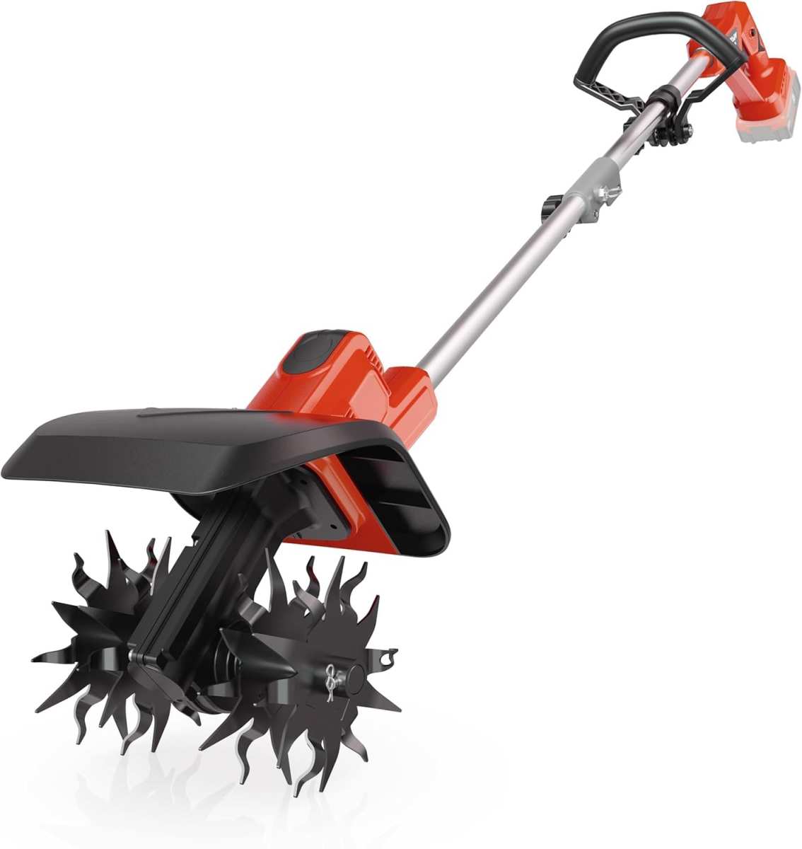 Cordless Tiller Cultivator for Milwaukee 18V Battery,Brushless Motor,Electric Ga