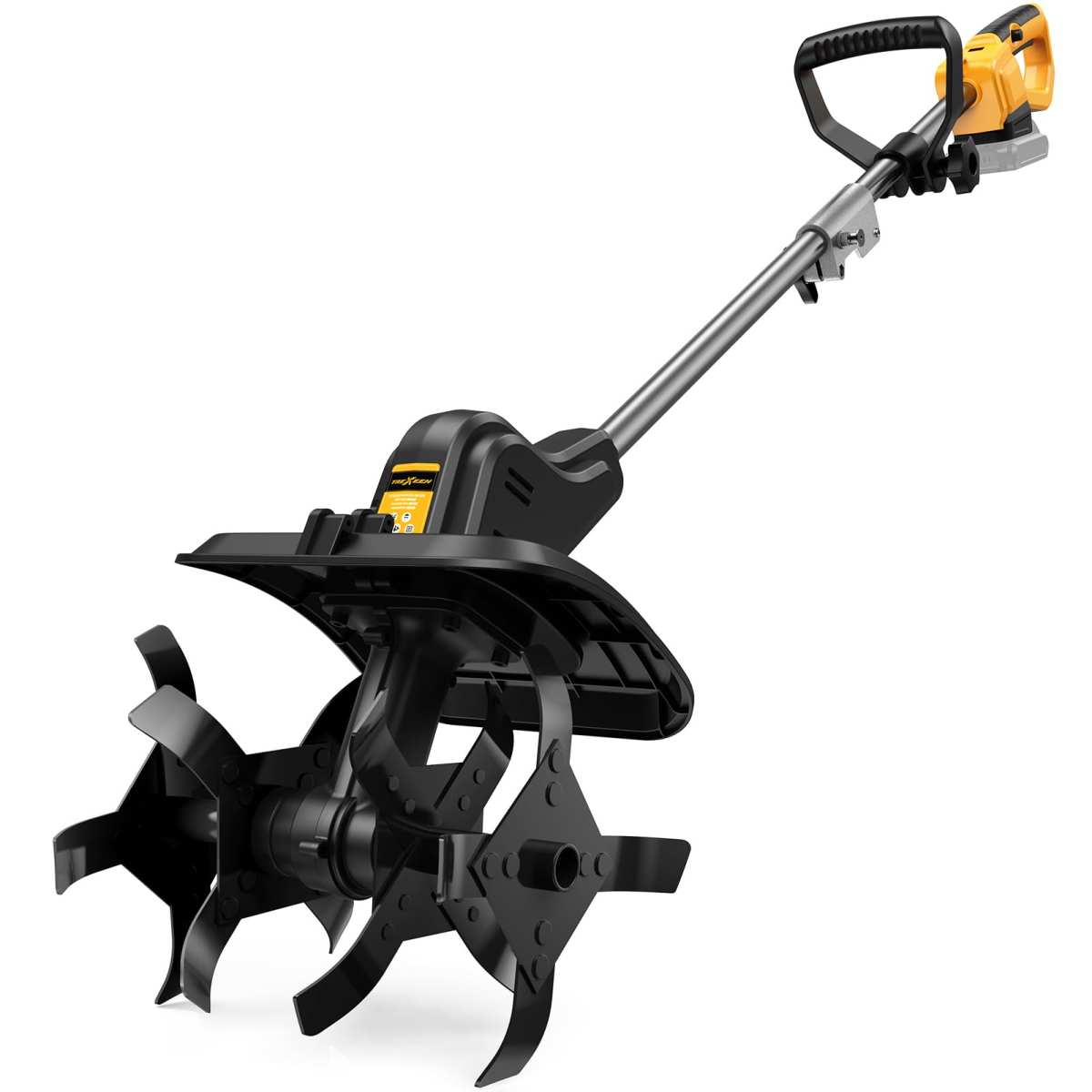 Cordless Tiller Cultivator for Dewalt 20v Max Battery, 360RPM Electric Tiller fo