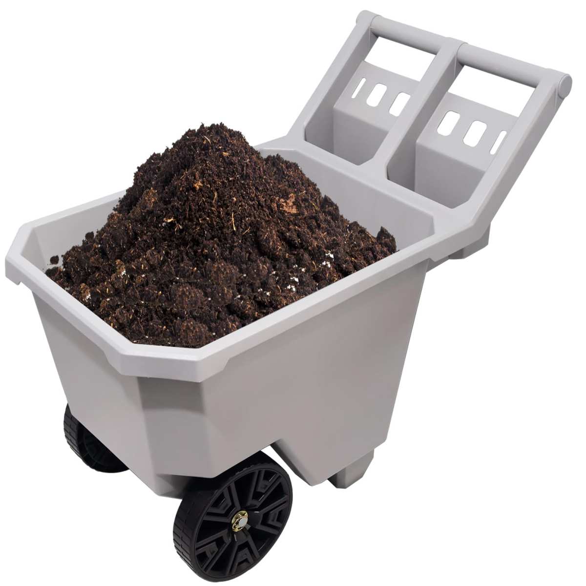 AAIN Wheel Barrel, 2 Wheel Wheelbarrow. 300 LB Yard Cart with 9 in Maintenance-F