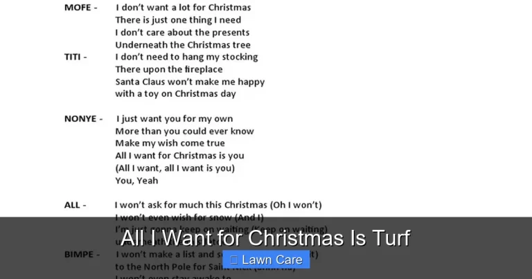 All I Want for Christmas Is Turf