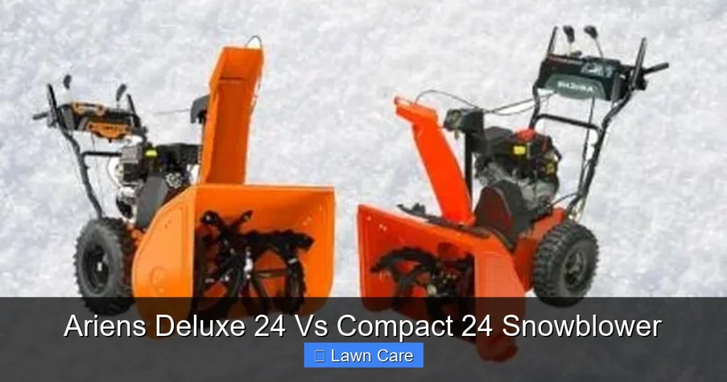Ariens Deluxe 24 Vs Compact 24 Snowblower