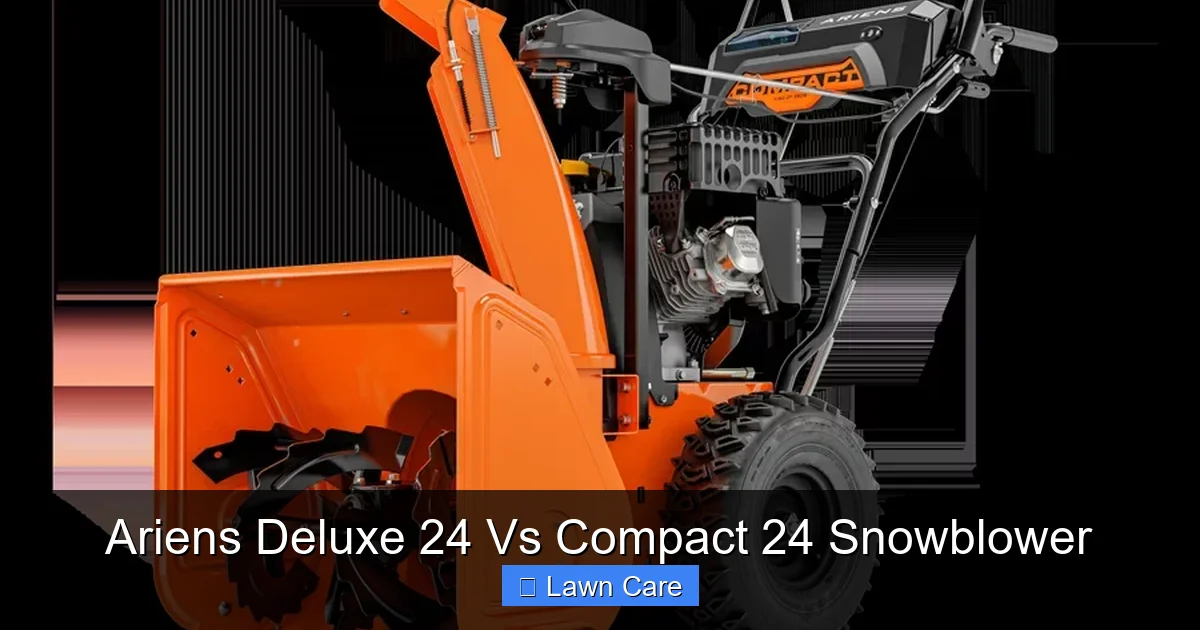 Ariens Deluxe 24 Vs Compact 24 Snowblower