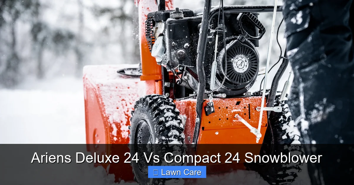 Ariens Deluxe 24 Vs Compact 24 Snowblower