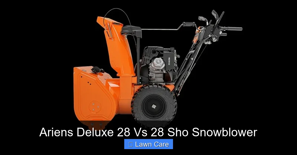 Ariens Deluxe 28 Vs 28 Sho Snowblower