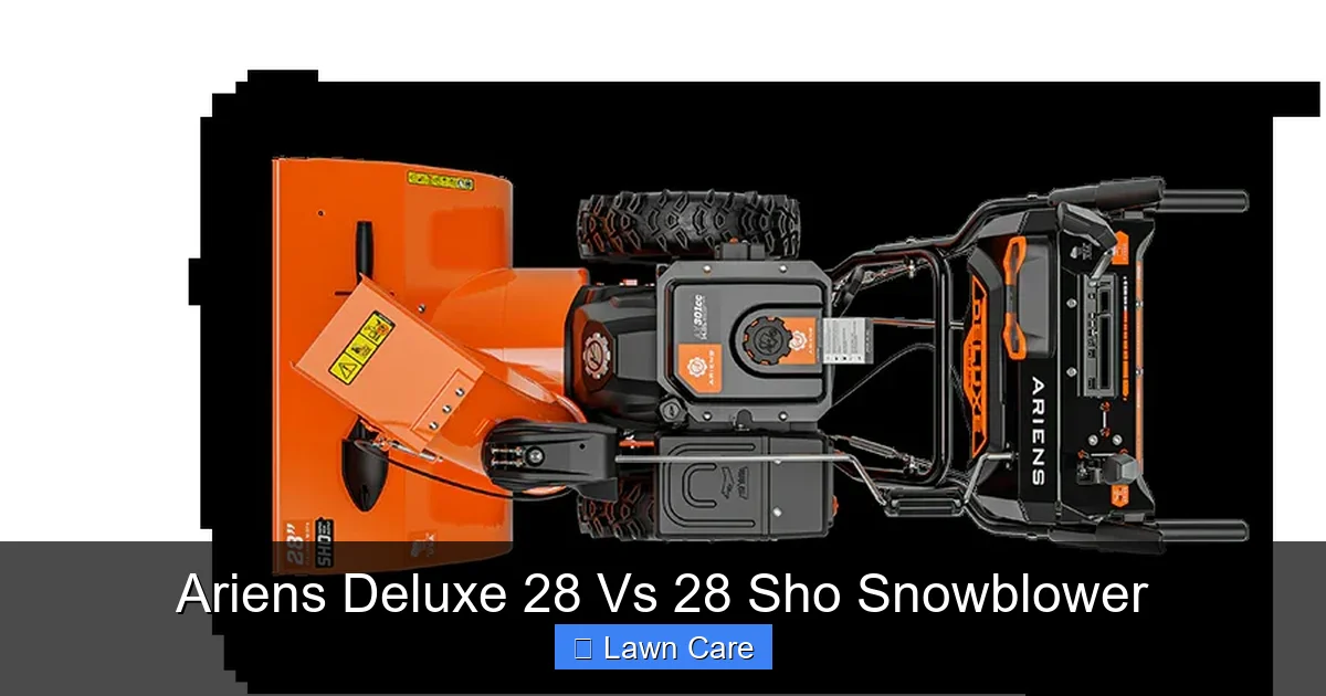 Ariens Deluxe 28 Vs 28 Sho Snowblower