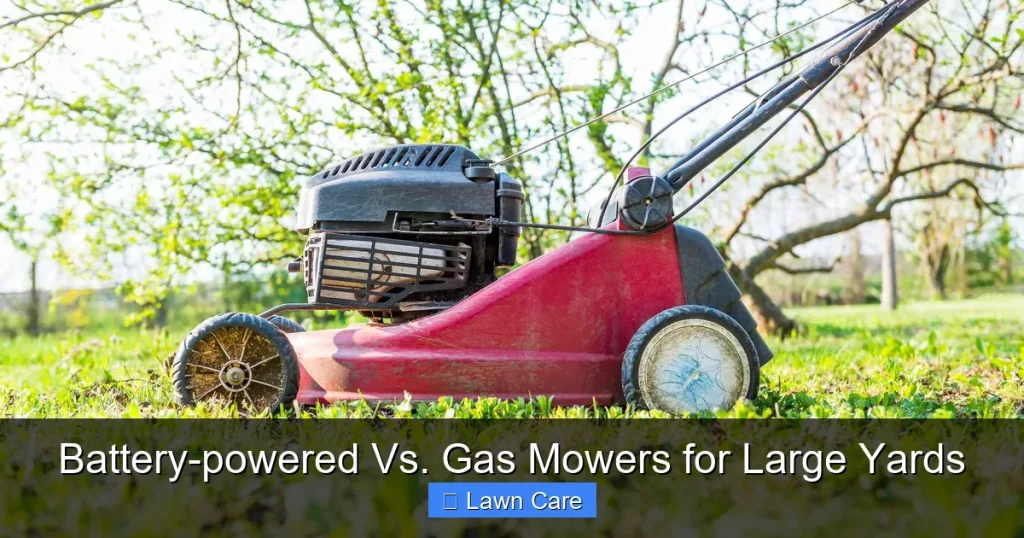 Battery-powered Vs. Gas Mowers for Large Yards