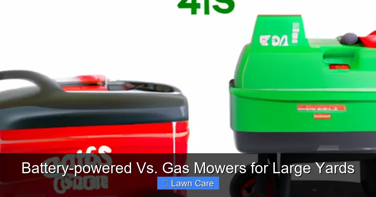 Battery-powered Vs. Gas Mowers for Large Yards