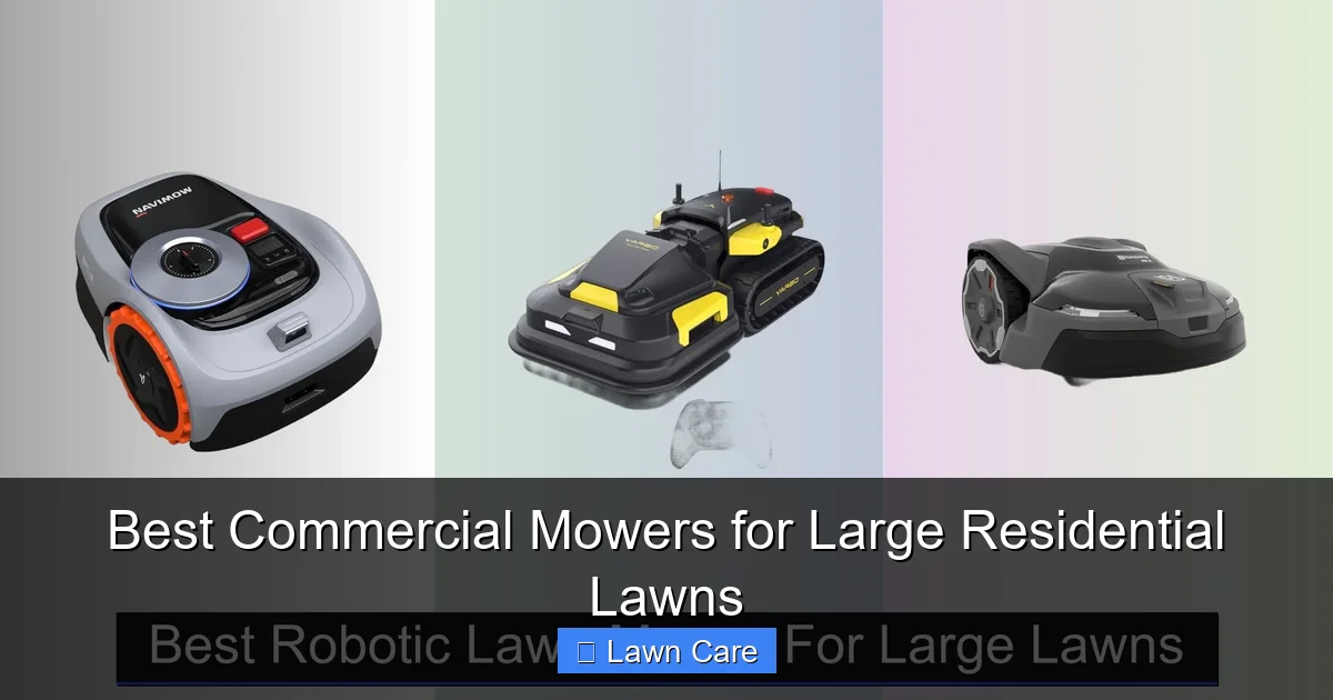 Best Commercial Mowers for Large Residential Lawns