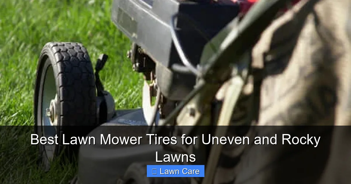Best Lawn Mower Tires for Uneven and Rocky Lawns